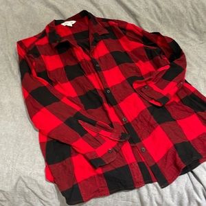 3/ for $15 Old Navy red/black long sleeve button down shirt size XXL